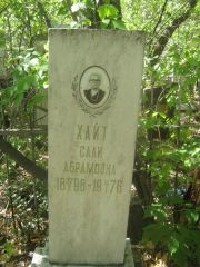 Хайт Сали Абрамовна, Челябинск, Цинковое кладбище (Жестянка)