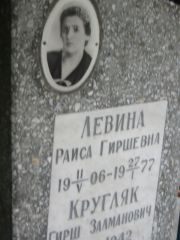 Левина Раиса Гиршевна, Казань, Арское кладбище