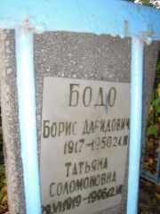 Бодо Татьяна Соломоновна, Казань, Арское (Польское) кладбище
