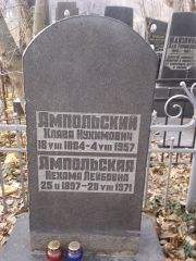 Ямпольский Хлава Нухимович, Киев, Байковое кладбище