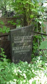 Тетельбаум Илья Маркович, Москва, Малаховское кладбище