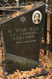 Островская Хая Нухимовна, Москва, Малаховское кладбище