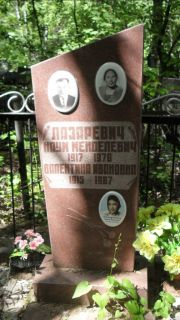 Лазаревич Наум Менделевич, Москва, Малаховское кладбище