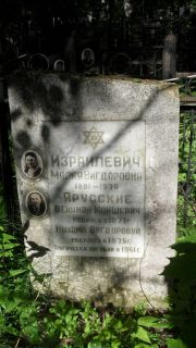 Израилевич Малка Вигдоровна, Москва, Малаховское кладбище