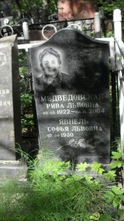 Явнель Софья Львовна, Москва, Малаховское кладбище