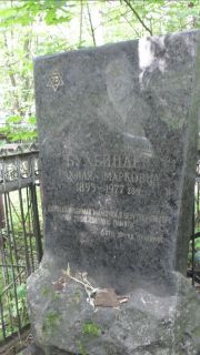 Бухбиндер Рухля Марковна, Москва, Малаховское кладбище