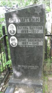 Ротштейн Рахиль Юдковна, Москва, Малаховское кладбище