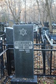 Рабинович Нахман Эльевич, Москва, Малаховское кладбище
