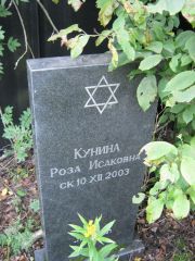 Кунина Роза Исаковна, Москва, Салтыковское кладбище