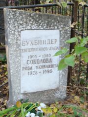 Бухбиндер Евгения Яковлевна, Москва, Востряковское кладбище