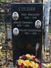 Слепян Яков Моисеевич, Москва, Востряковское кладбище