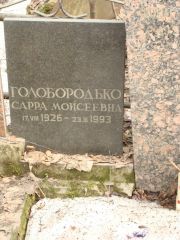 Голобородько Сарра Моисеевна, Москва, Востряковское кладбище