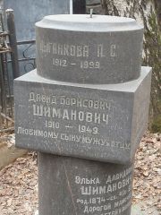 Шиманович Давид Борисович, Москва, Востряковское кладбище