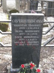 Овчинникова Бася Яковлевна, Москва, Востряковское кладбище