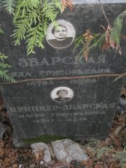 Прицкер-Збарская Мария Григорьевна, Москва, Востряковское кладбище
