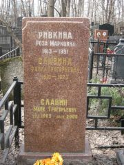 Славин Марк Григорьевич, Москва, Востряковское кладбище