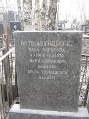 Остромогольский Наум Абрамович, Москва, Востряковское кладбище