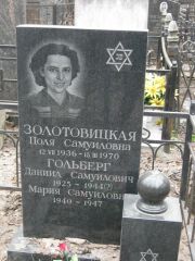 Золотовицкая Поля Самуиловна, Москва, Востряковское кладбище