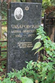 Чабаровский Давид Моисеевич, Москва, Востряковское кладбище