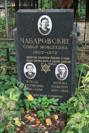 Чабаровский Мойша Ицкович, Москва, Востряковское кладбище