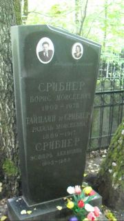 Тайцлин-Срибнер Рахиль Моисеевна, Москва, Востряковское кладбище