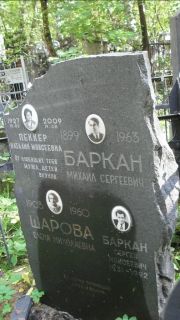 Шарова Елена Николаевна, Москва, Востряковское кладбище