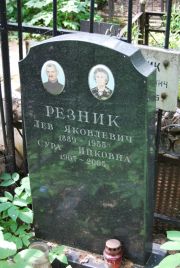 Резник Сура Ицковна, Москва, Востряковское кладбище