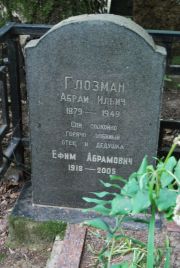 Глозман Абрам Ильич, Москва, Востряковское кладбище