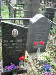 Рабинович Соня Яковлевна, Москва, Востряковское кладбище