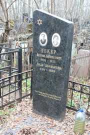 Пекер Абрам Борисович, Москва, Востряковское кладбище