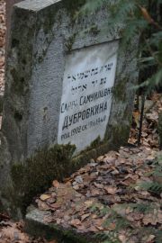 Дубровкина Сарра Самуиловна, Москва, Востряковское кладбище