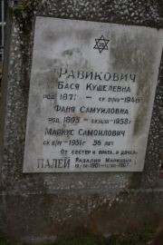 Равикович Бася Кушелевна, Москва, Востряковское кладбище