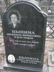 Цыпина Людмила Борисовна, Москва, Востряковское кладбище