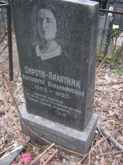 Сирота-Палатник Елизавета Владимировна, Москва, Востряковское кладбище