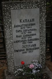Каплан Давид Гецелевич, Москва, Востряковское кладбище