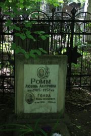 Голод Сроль Шлемович, Москва, Востряковское кладбище