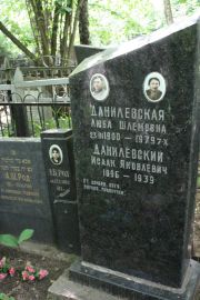 Данилевский Исаак Яковлевич, Москва, Востряковское кладбище