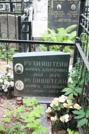 Рубинштейн Фрима Альтеровна, Москва, Востряковское кладбище