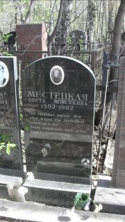 Местецкая Берта Моисевна, Москва, Востряковское кладбище