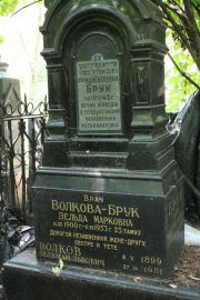 Волкова-Брук Вельда Марковна, Москва, Востряковское кладбище