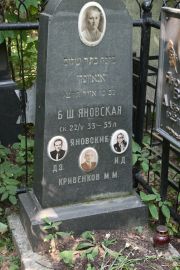 Яновский Д. З., Москва, Востряковское кладбище