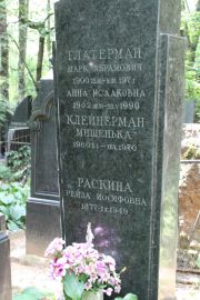 Раскина Рейза Иосифовна, Москва, Востряковское кладбище