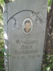 Фридман Пэся Вольховна, Пермь, Северное кладбище