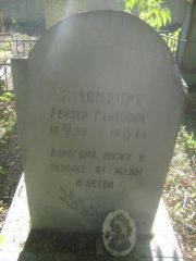 Соломоник Лейзер Лейбович, Пермь, Южное кладбище