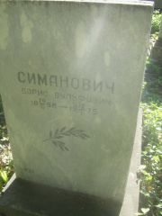 Симанович Борис Вульфович, Пермь, Южное кладбище