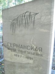Германская Клара Григорьевна, Пермь, Южное кладбище