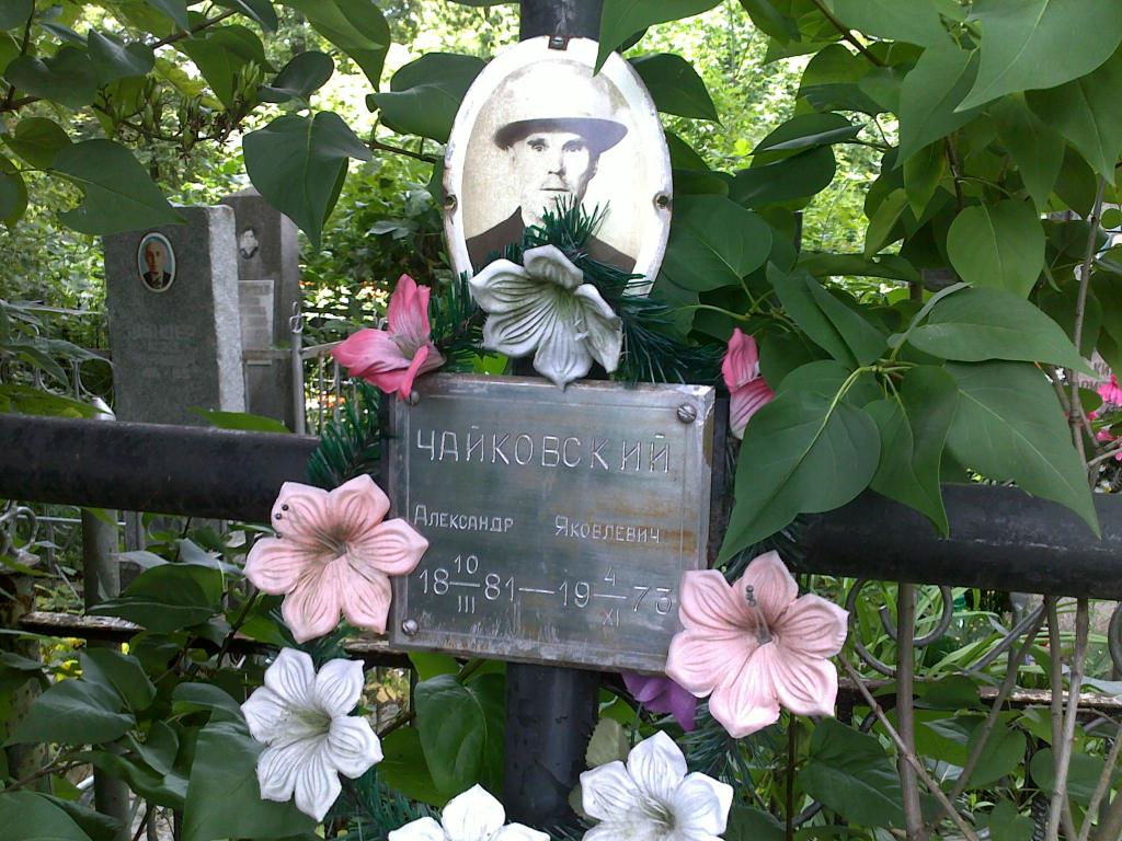 Чайковский Александр Яковлевич, Полтава, Еврейское кладбище
