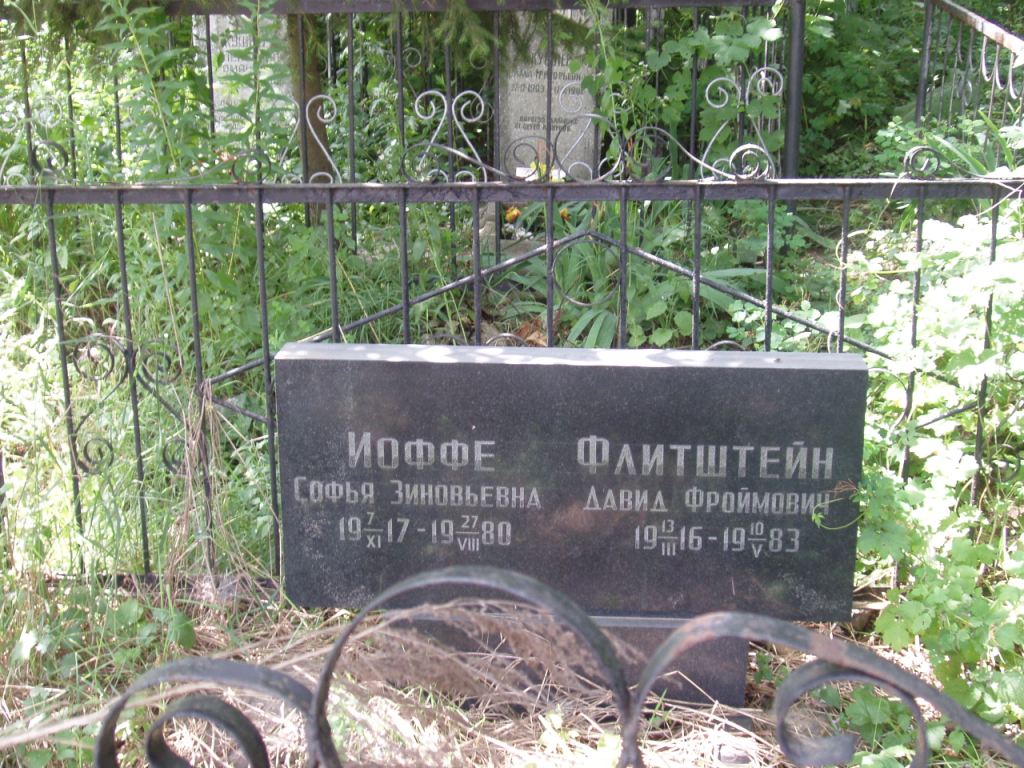 Иоффе Софья Зиновьевна, Полтава, Еврейское кладбище