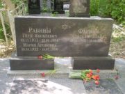 Рабина Мария Ароновна, Самара, Центральное еврейское кладбище