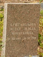 Хританькова Эстер-Зельда Мордуховна, Самара, Центральное еврейское кладбище